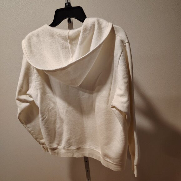 Hanes Women's White Hoodie Hooded Jacket Size XL Full Zipper in Front - Picture 11 of 11